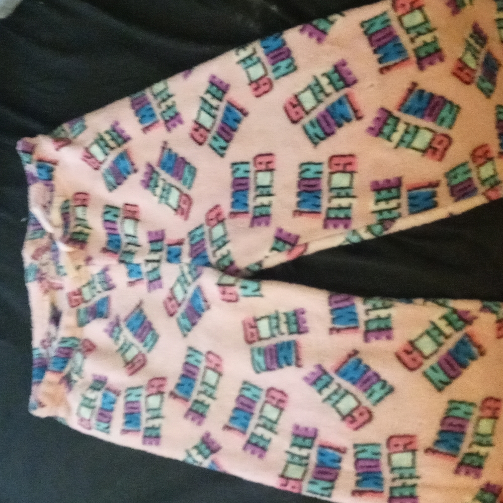 Fuzzy pajama bottoms